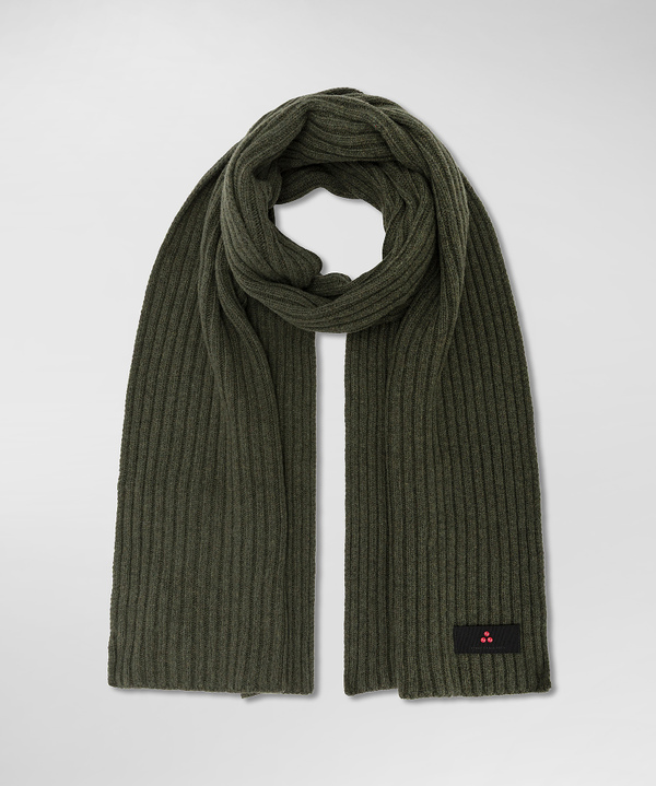 Ribbed cashmere blend scarf - Peuterey