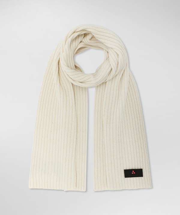 Ribbed cashmere blend scarf - Peuterey