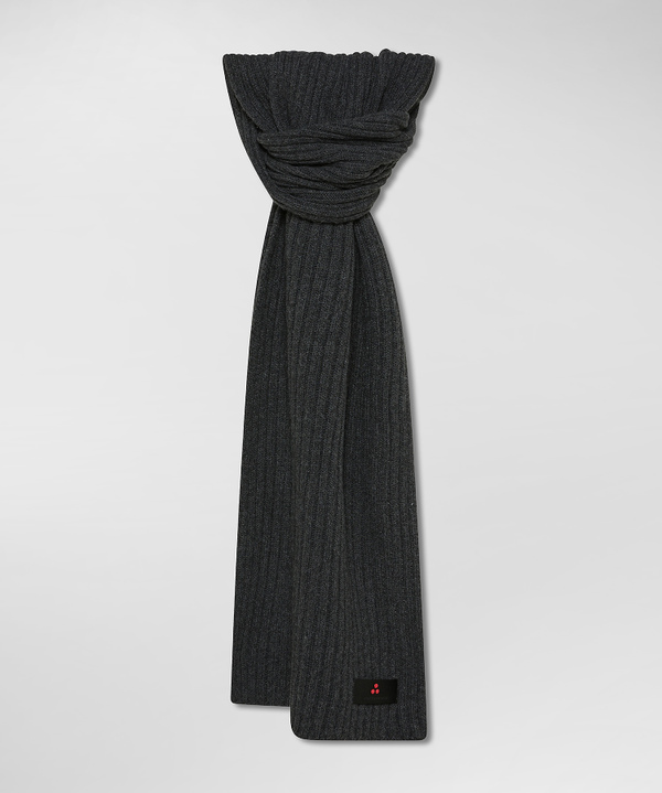 Ribbed cashmere blend scarf - Peuterey