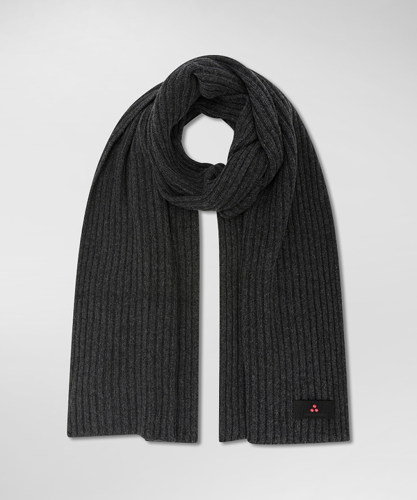 Ribbed cashmere blend scarf - Peuterey