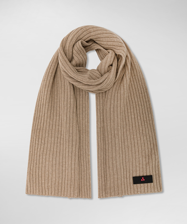 Ribbed cashmere blend scarf - Peuterey