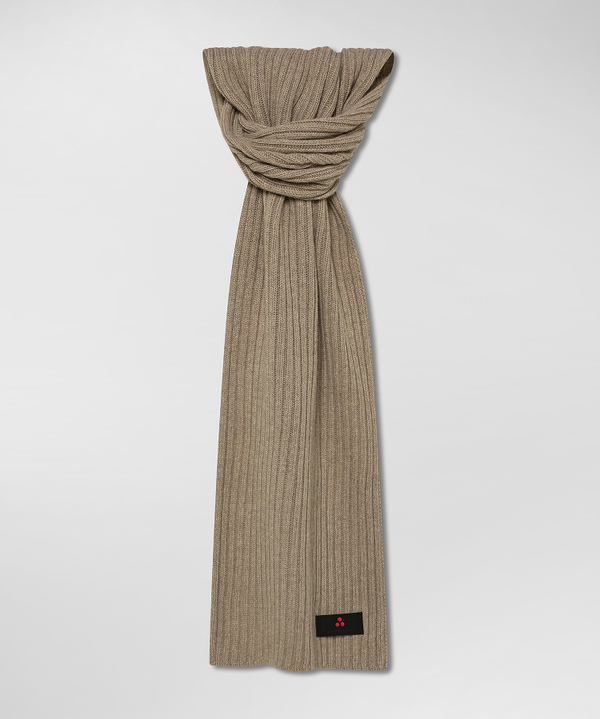 Ribbed cashmere blend scarf - Peuterey
