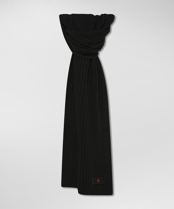Ribbed cashmere blend scarf - Peuterey