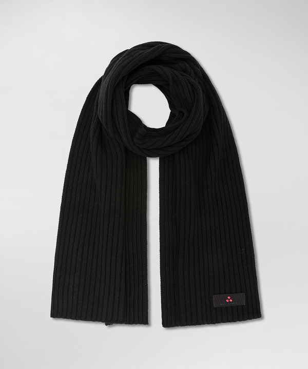 Ribbed cashmere blend scarf - Peuterey