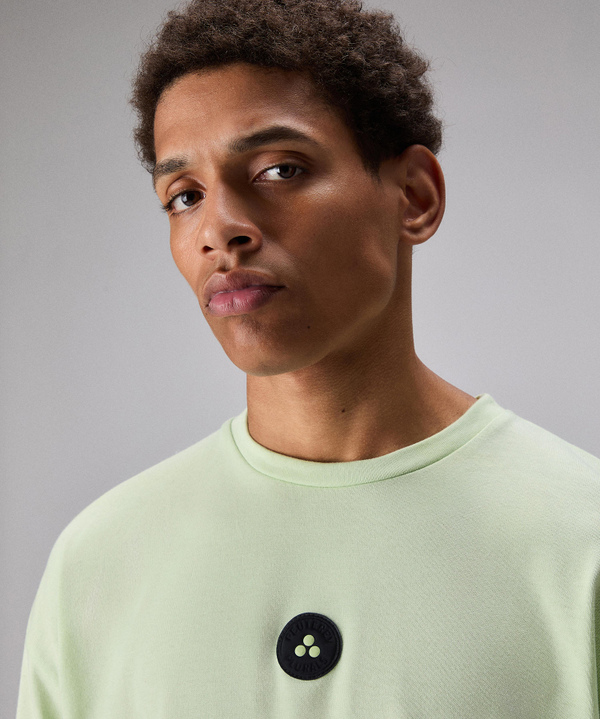 Cropped cotton T-shirt - Peuterey