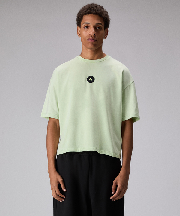Cropped cotton T-shirt - Peuterey
