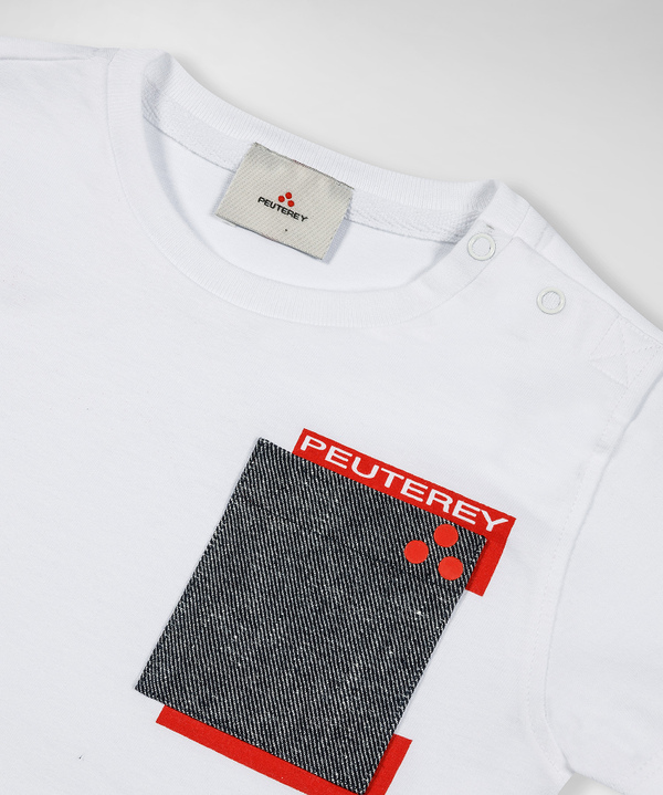 T-shirt with multicolour pocket - Peuterey