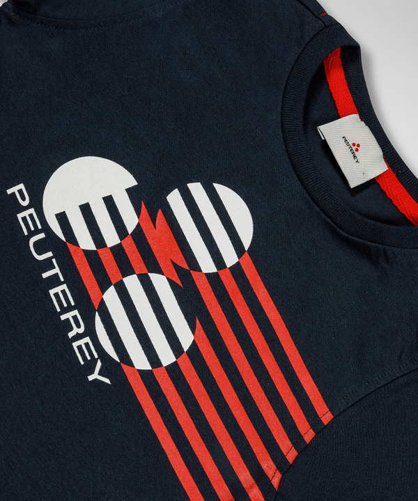 T-shirt with colourful print - Peuterey