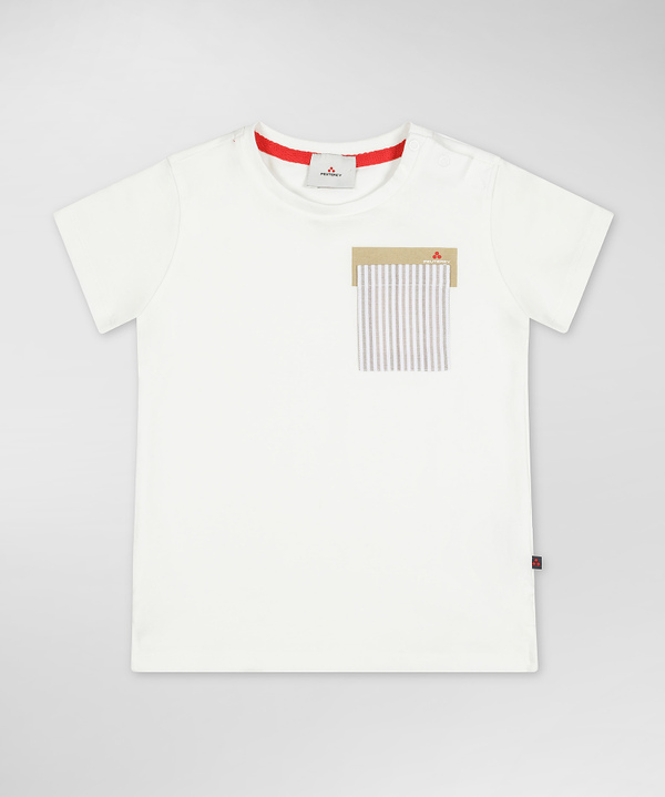 T-shirt con taschino rigato - Peuterey