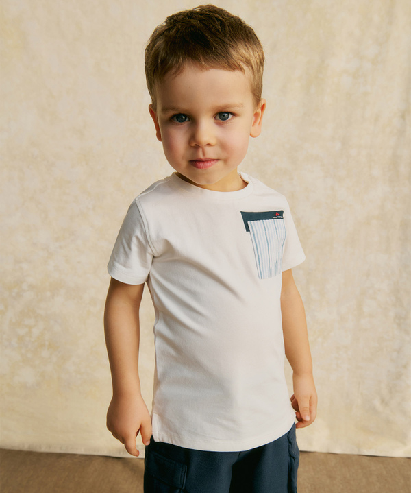 T-shirt with striped pocket - Peuterey