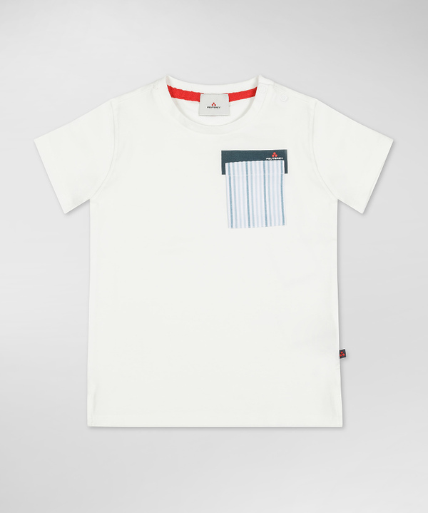 T-shirt con taschino rigato - Peuterey
