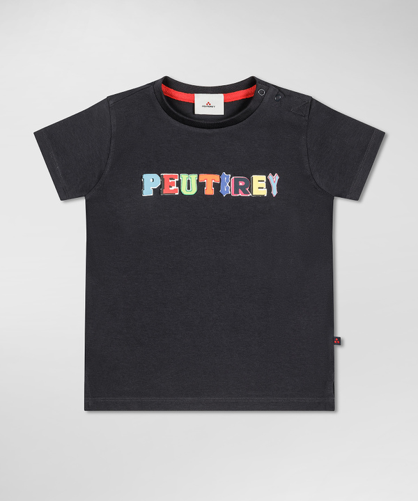 T-shirt with multicolour lettering - Peuterey