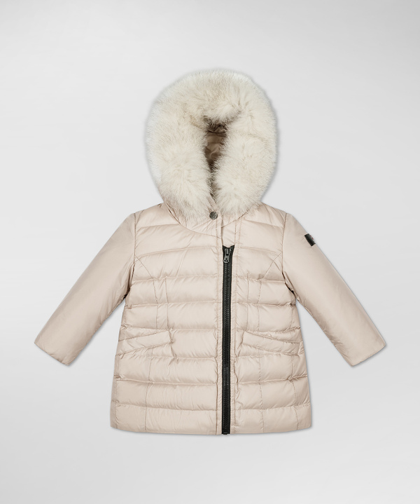 Zip on fur hood on sale