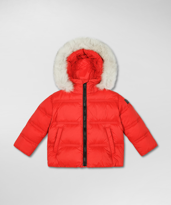 Down Jacket With Fur-Trimmed Hood - Peuterey