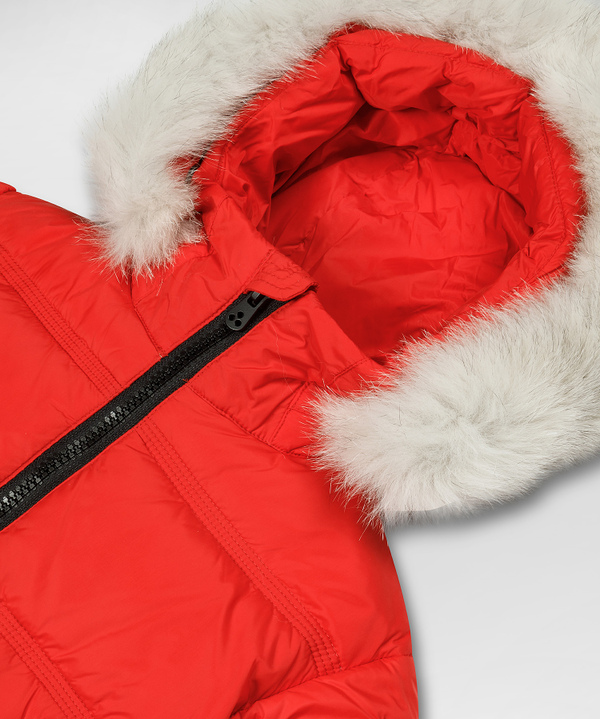 Down Jacket With Fur-Trimmed Hood - Peuterey
