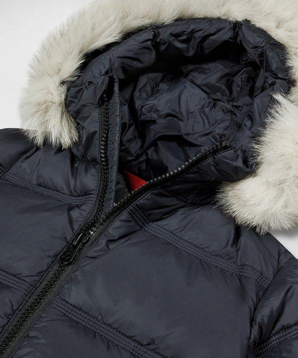 Down Jacket With Fur-Trimmed Hood - Peuterey