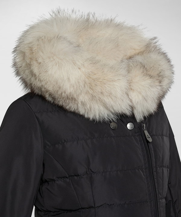 Slim fit down jacket with fur - Peuterey