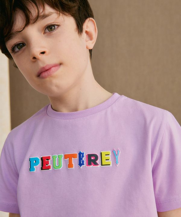 T-shirt in cotone con stampa - Peuterey