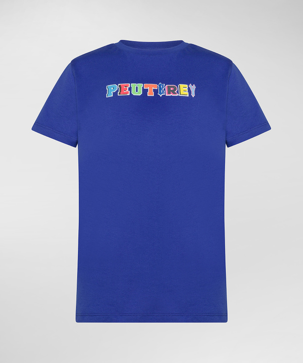 T-Shirt aus Baumwolle mit Aufdruck - Peuterey