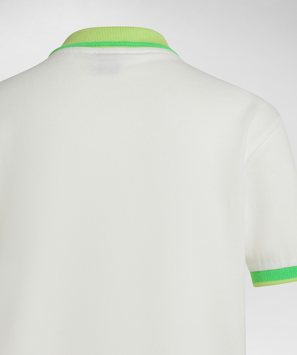 Poloshirt aus Piquet mit fluoreszierenden Details - Peuterey