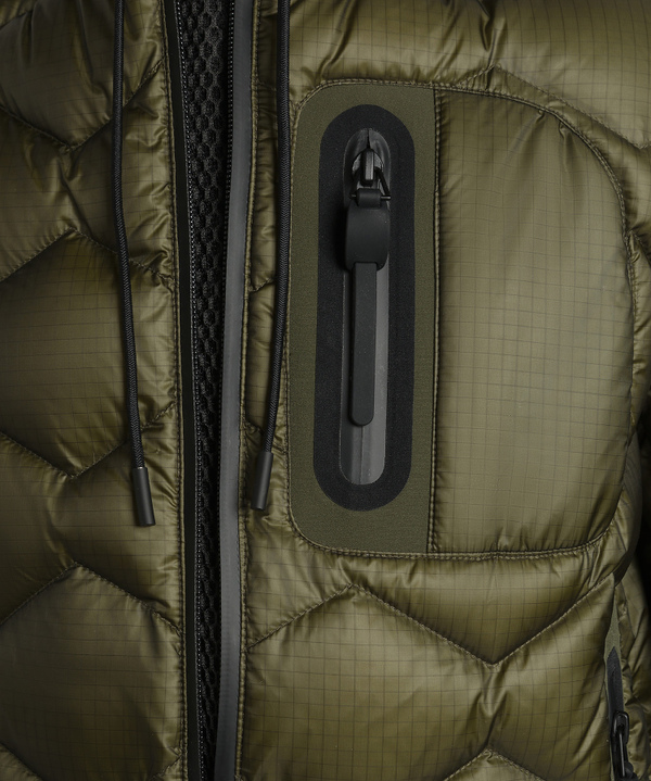 Modern Down Jacket With Geometric Quilting - Peuterey