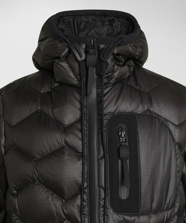 Modern Down Jacket With Geometric Quilting - Peuterey