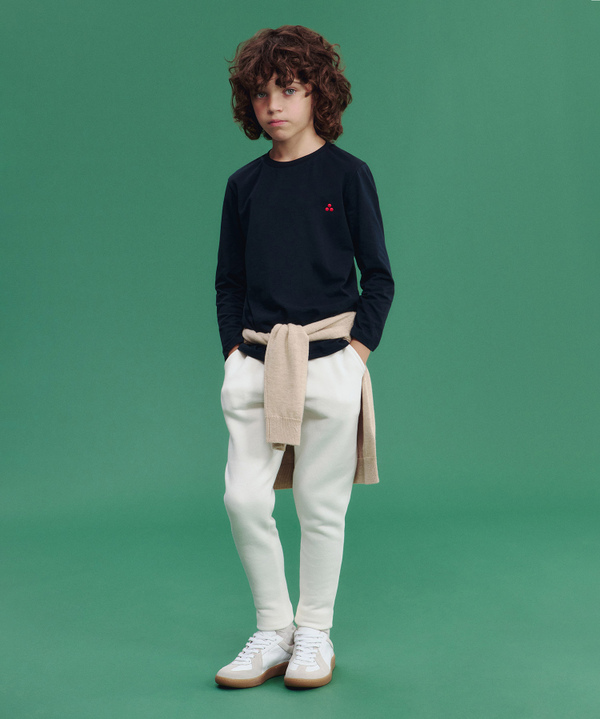 Long-Sleeved Cotton T-Shirt - Peuterey