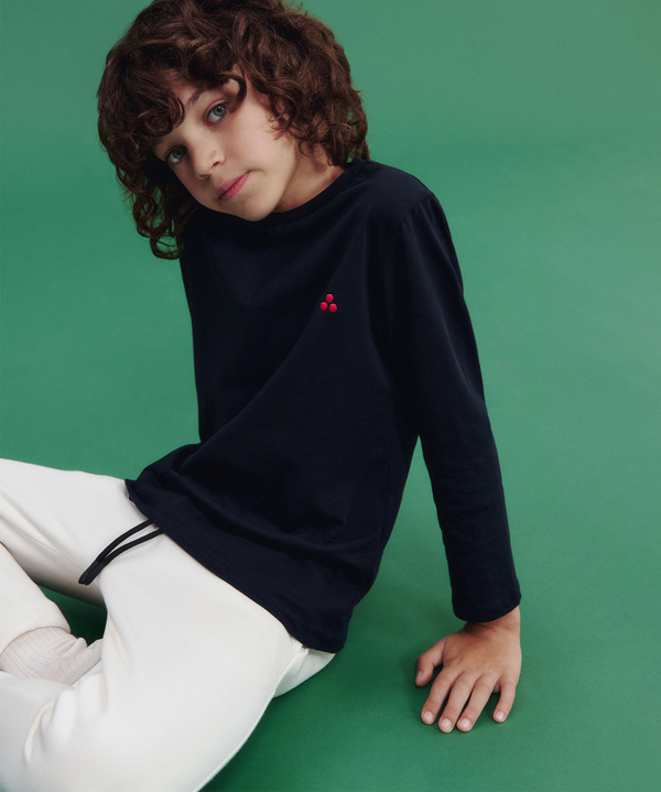 Long-Sleeved Cotton T-Shirt - Peuterey