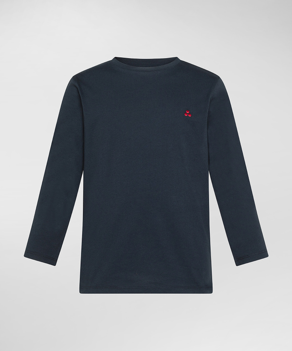 Long-Sleeved Cotton T-Shirt - Peuterey