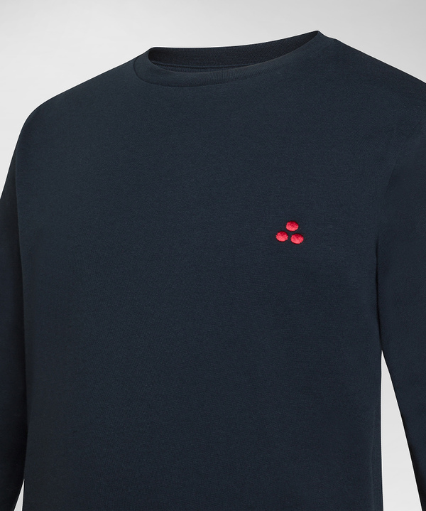 Long-Sleeved Cotton T-Shirt - Peuterey