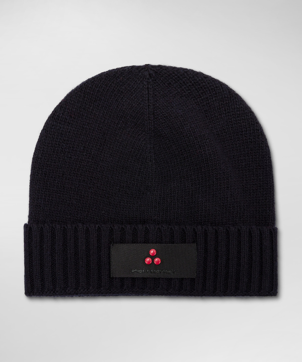 Wool Blend Knitted Hat - Peuterey
