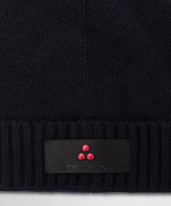 Wool Blend Knitted Hat - Peuterey