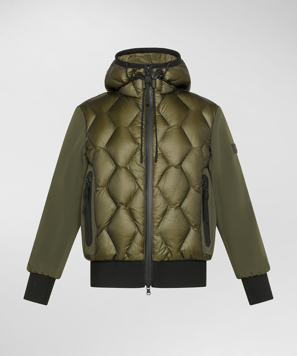 Ripstop Bomber Jacket With Diamond Quilting - Peuterey