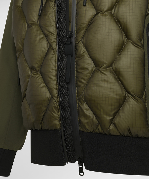 Ripstop Bomber Jacket With Diamond Quilting - Peuterey