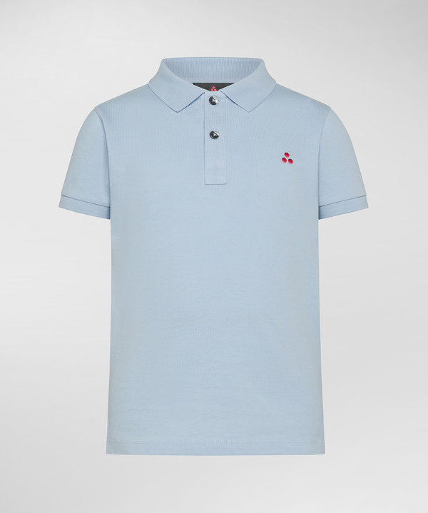 Polo in cotone con logo ricamato - Peuterey