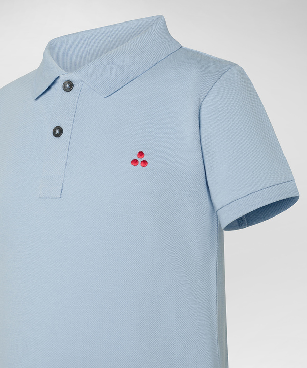 Polo in cotone con logo ricamato - Peuterey