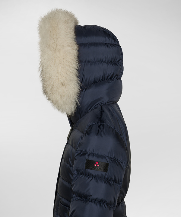 Fur-trimmed hooded down jacket - Peuterey