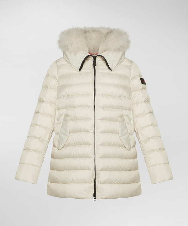 Down jacket with large fur hood - Peuterey