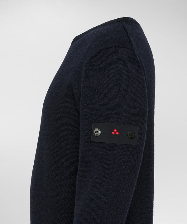 Wool and nylon crew-neck sweater - Peuterey