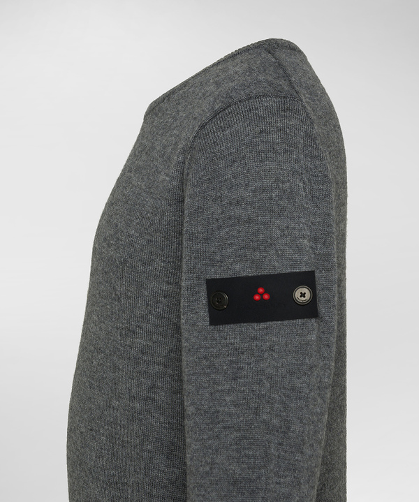 Wool and nylon crew-neck sweater - Peuterey