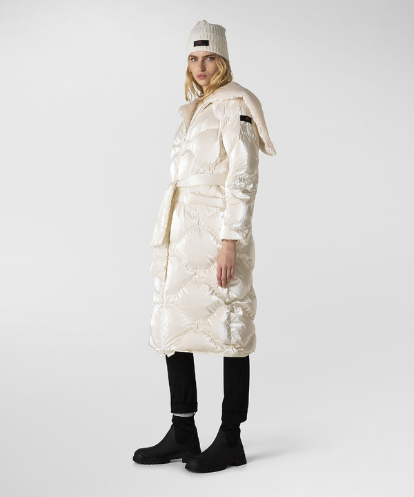 Long down jacket with aviator-type hood - Peuterey