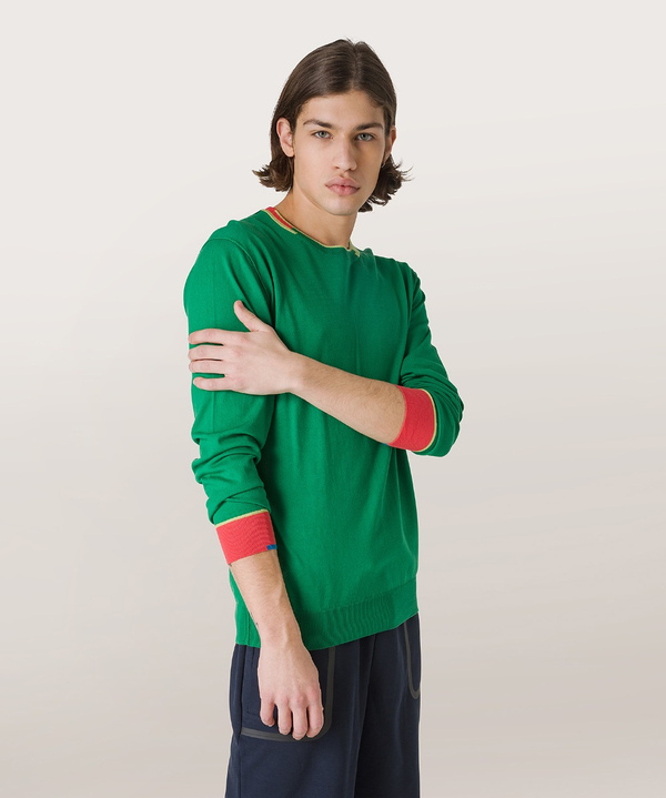 Knit sweater with coloured inserts - Peuterey