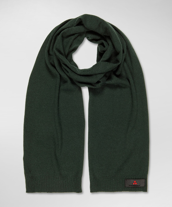 Sciarpa in tricot misto lana con fascetta portalogo - Peuterey
