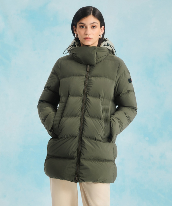 Down jacket with contrasting hood - Peuterey