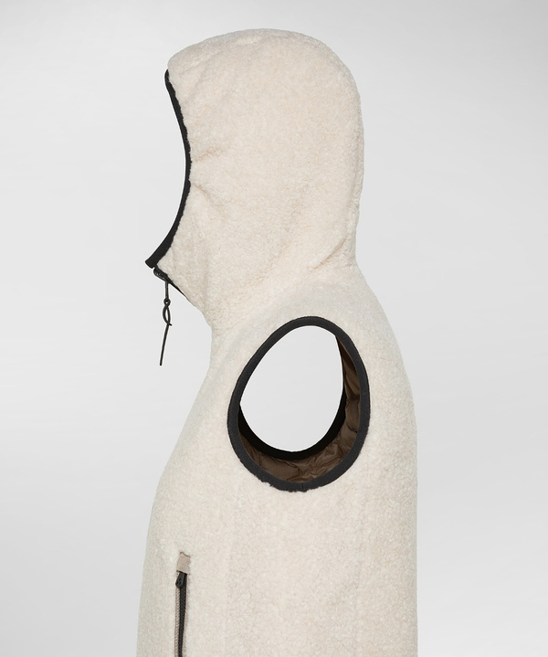 Reversible vest in soft teddy and nylon - Peuterey