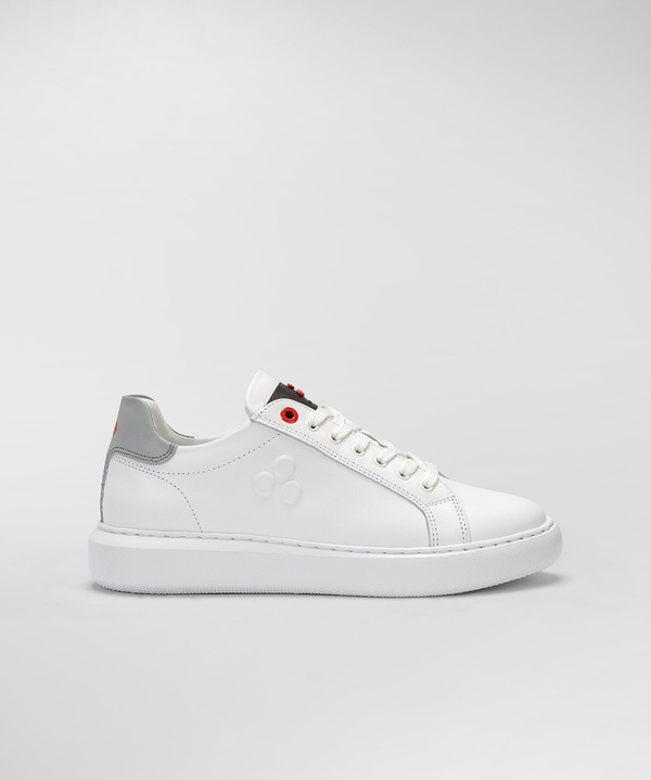 Leather trainers with embossed logo - Peuterey