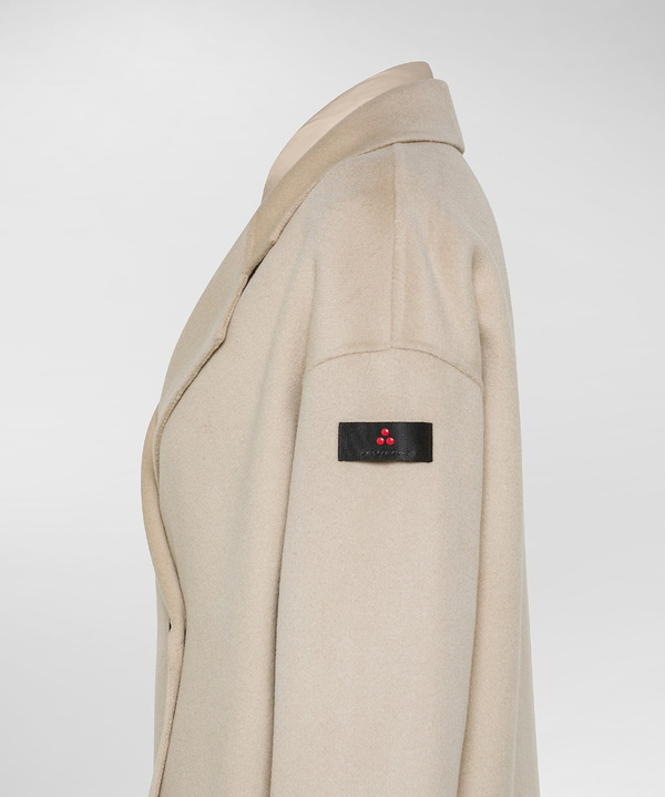 100% wool velour double-breasted coat - Peuterey