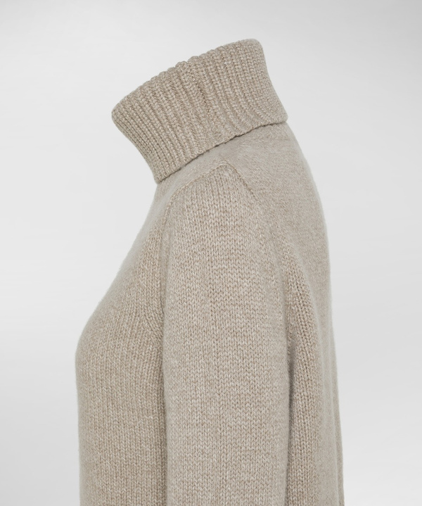 STRANDED CASHMERE BLEND SWEATER - Peuterey