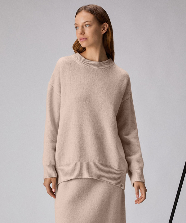 Carded wool crew-neck sweater - Peuterey