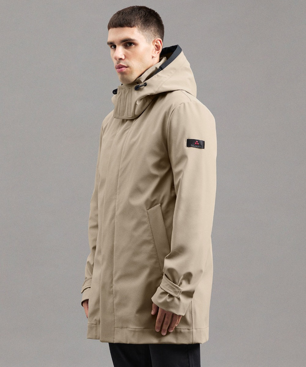 TRENCHCOAT AUS TECHNISCHEM GEWEBE REGENABWEISEND UND WINDDICHT - Peuterey